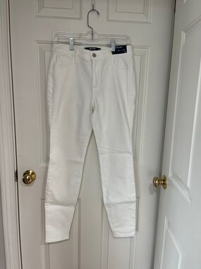 Hollister White High-Rise Skinny Jeans